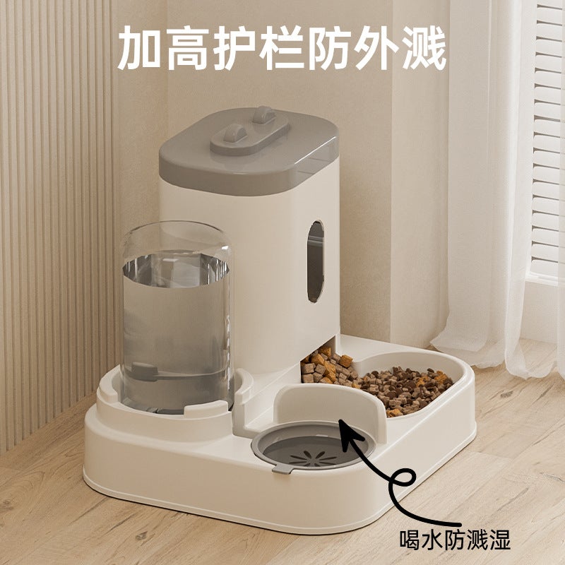 Automatic Pet Water Fountain & Feeder, Pet Bowl with Storage - Image 4