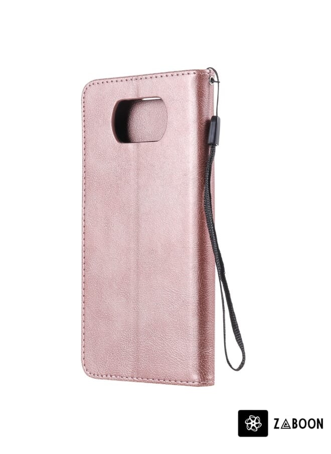 Zaboon - Protective Case Cover For Xiaomi Poco X3 NFC Solid Color Horizontal Flip Protective Leather Case with Holder & Card Slots & Wallet & Photo Frame & Lanyard - Image 1
