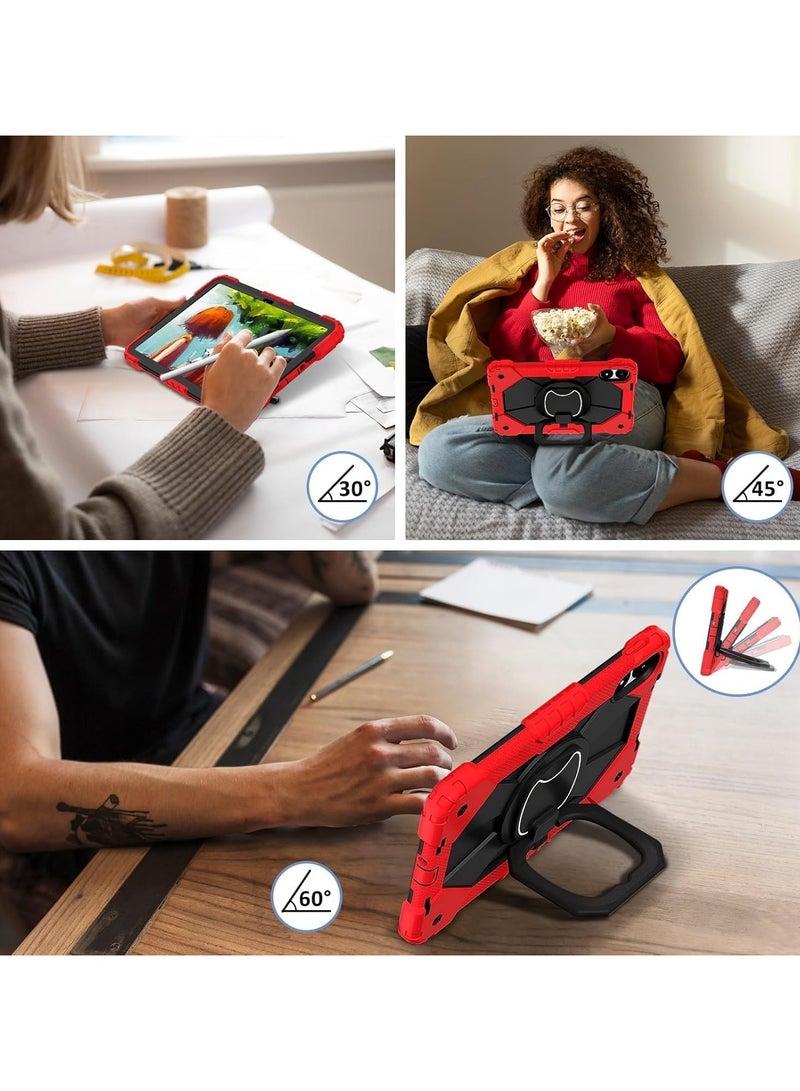 general Case Compatible with Xiaomi Redmi Pad Pro 12.1 inch Case, Full-Body Rugged Shockproof Protective Shell, 360° Swivel Stand Handle Cover with Shoulder Strap - Image 5