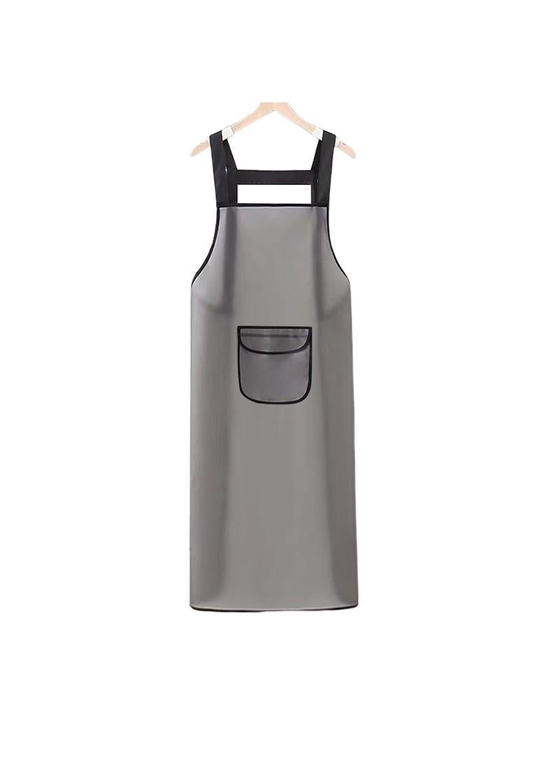 110cm Waterproof oil apron for adult household kitchen, large size men and women's aquatic dishwashing restaurant work clothes
