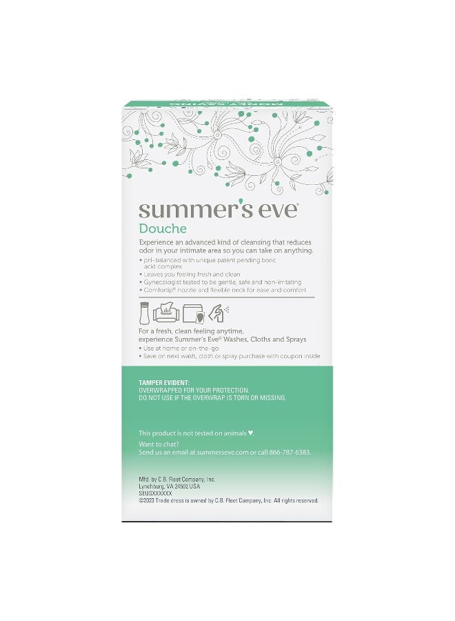 Summer's Eve Feminine Douche, Complete Clean Odor Reduction with Boric Acid Complex, 2 Units, 4.5 oz Each - Image 2