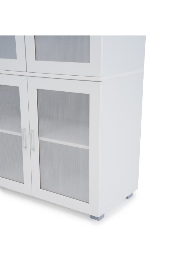 Pan Home خزانة عرض كيلين كبيرة - بيضاء - Image 5