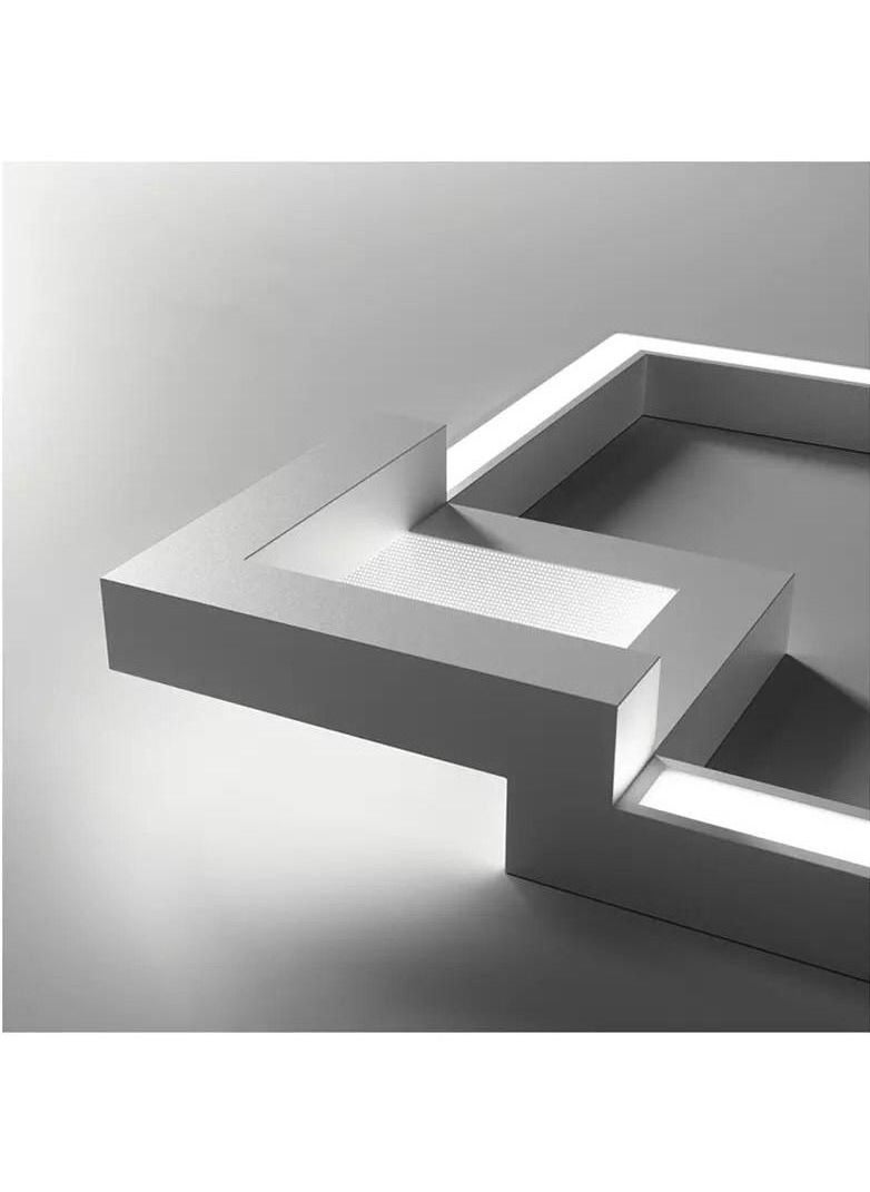 Generic - Ceiling lighting square geometric shape overlapping 24 watts - Image 1