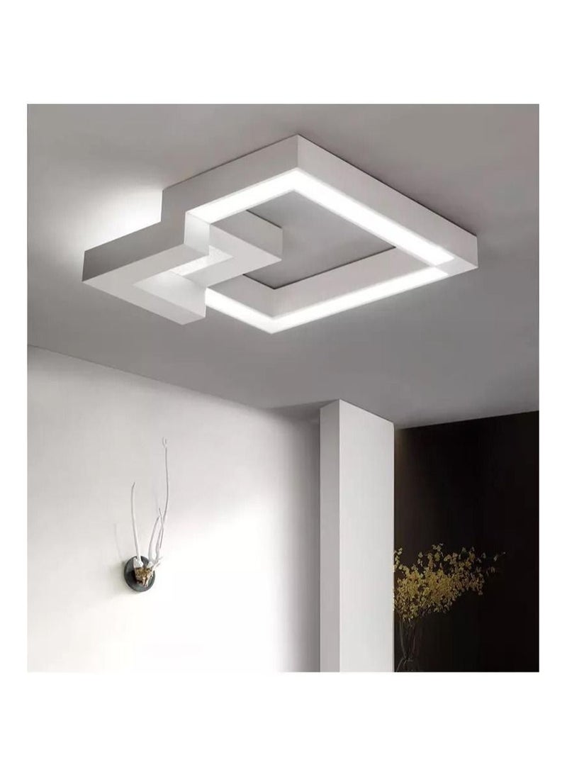 Generic - Ceiling lighting square geometric shape overlapping 24 watts - Image 1