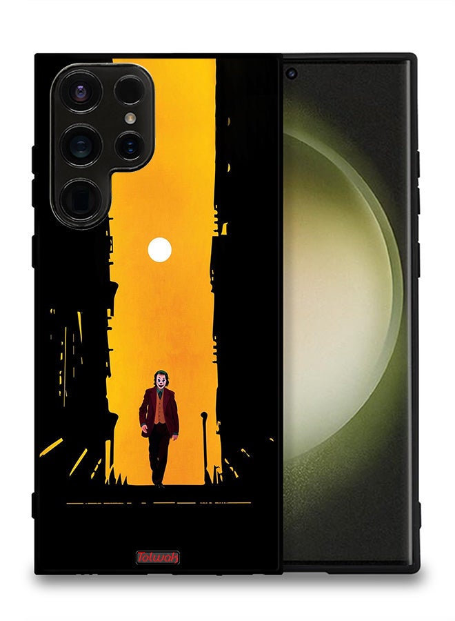 Tolwak Samsung Galaxy S23 Ultra 5G Protective Case Cover Joker Abstract Digital Artwork - Image 2