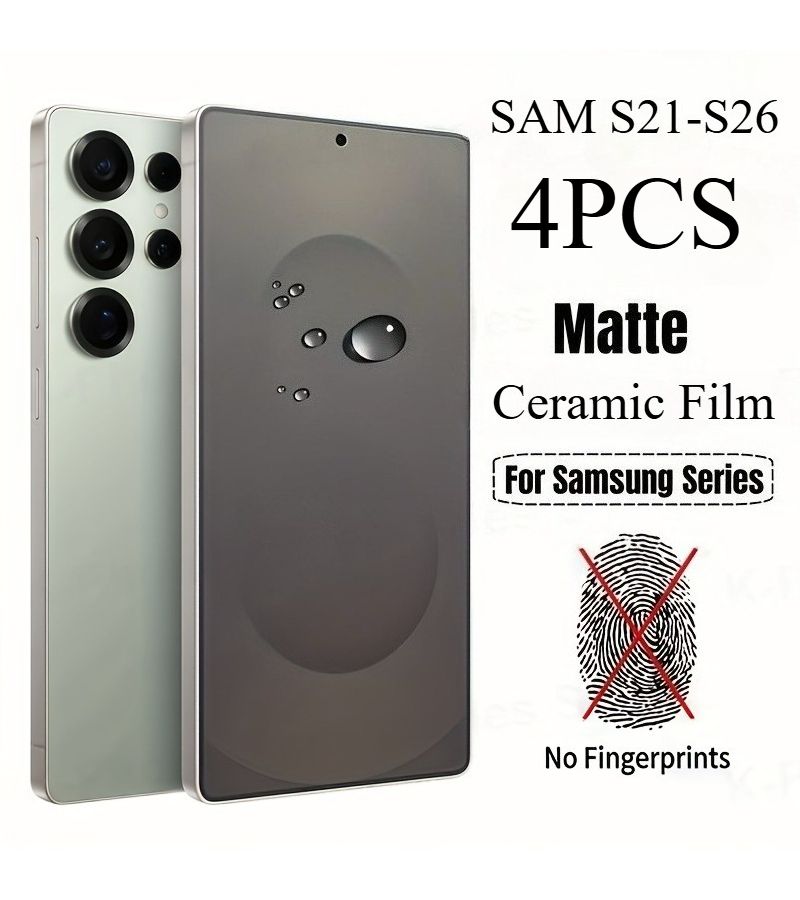 4pcs Matte Screen Protectors Designed For Galaxy S26 Plus S25 Plus S24 Ultra S23fe S22 S21 Plus With Edge Protection Scratch Resistance Easy Installation - Image 5