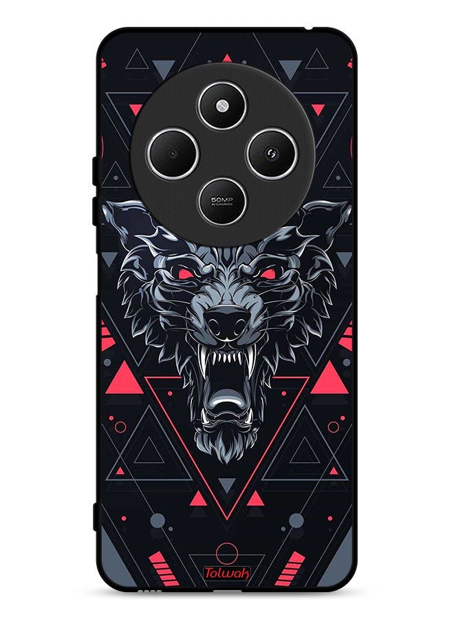 Tolwak Xiaomi Redmi 14R 5G Protective Case Cover Scrolling Wolf - Image 1