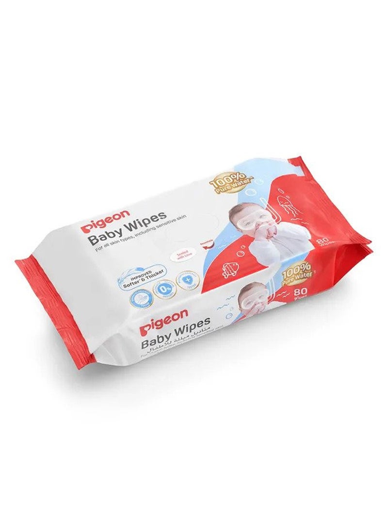 pigeon مناديل بيجون للأطفال 80 ورقة إعادة تعبئة - Image 2