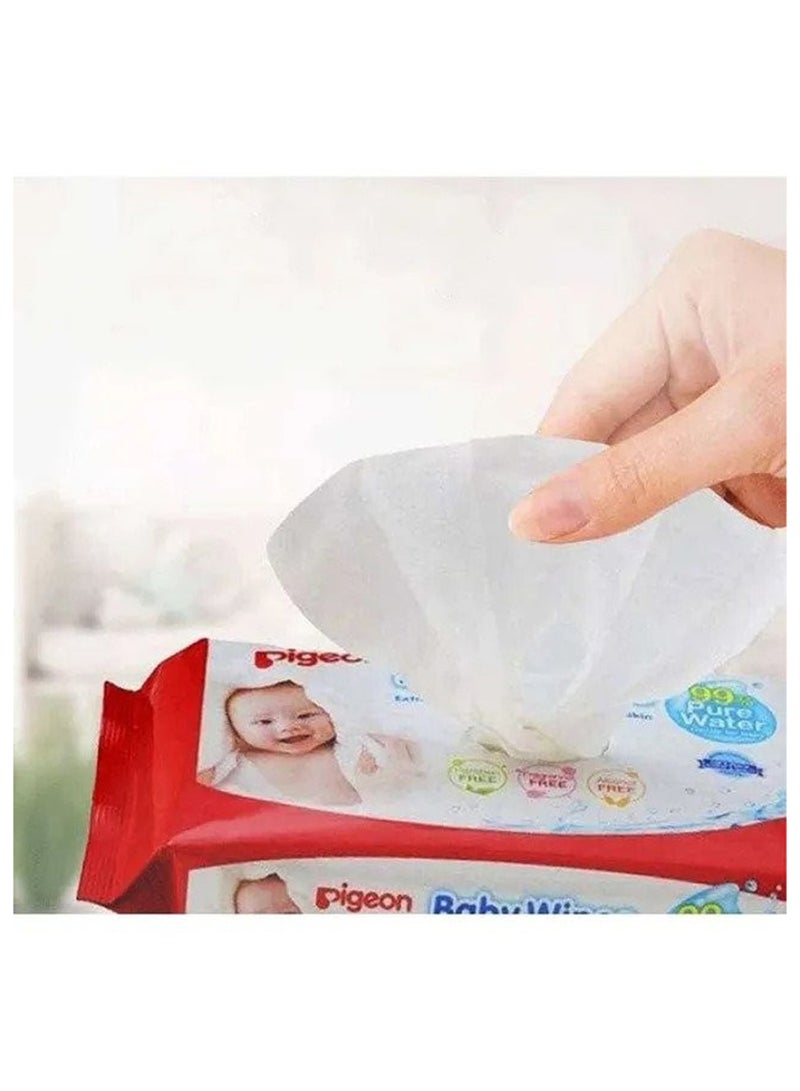 pigeon مناديل بيجون للأطفال 80 ورقة إعادة تعبئة - Image 3