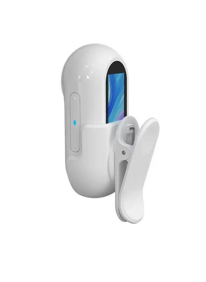 AROAQ 1080p Mini Pocket Camera, HD Screen Outdoor Action Camera, Portable Magnetic Thumb Camera, Multifunctional Pocket Wearable Body Camera For Car Bicycle Riding Playing, (White)  - Image 1