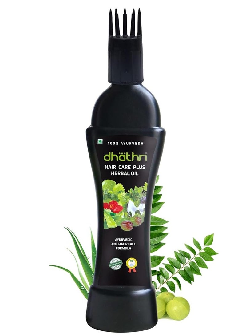 Dhathri Hair Care Plus Herbal Oil for Hair Growth Ayurvedic Hair Oil for Hair Fall Control and Hair Nourishing 200ml - Image 1