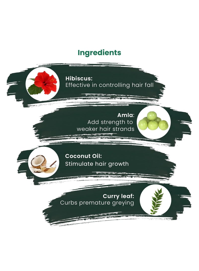 Dhathri Hair Care Plus Herbal Oil for Hair Growth Ayurvedic Hair Oil for Hair Fall Control and Hair Nourishing 200ml - Image 4