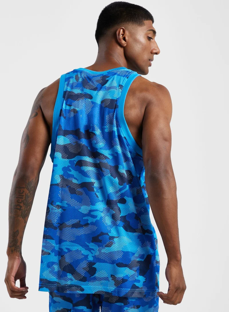 adidas Originals Basketball Legends Allover Print Tank Top