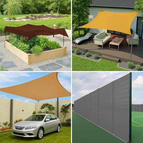 HIPPO Shade Net HDPE Fabric - Provides 85% Sun Blockage & UV Protection - Ideal for Garden, Farming, Agricultural Lands Pack of 1 pc (Grey, 3MTX10MT) - Image 4