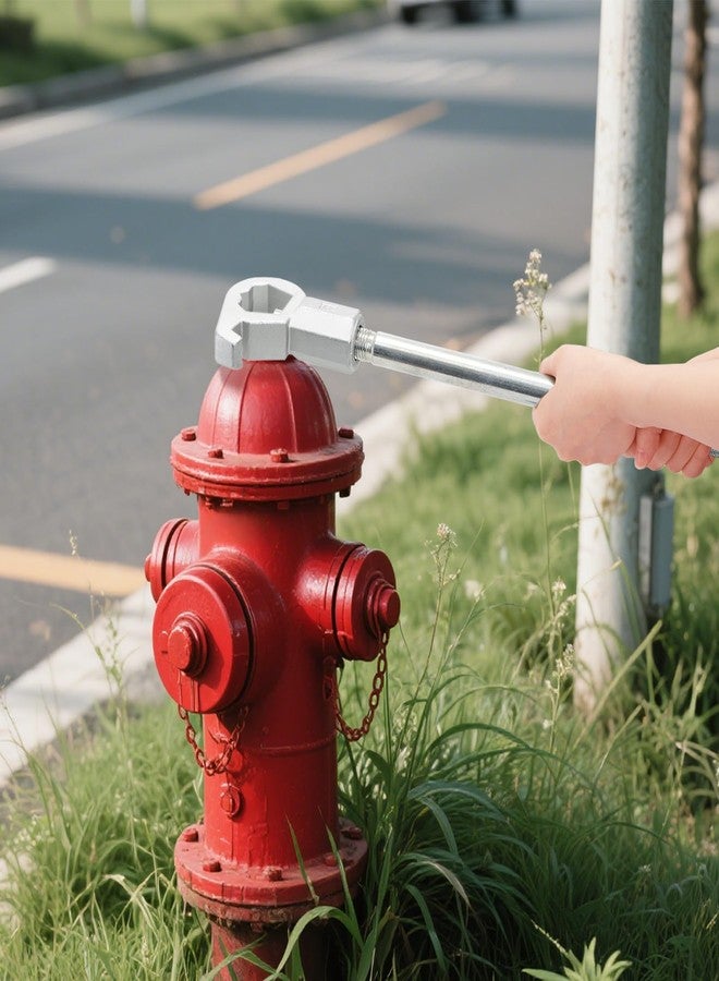 هيدوم مفتاح هيدومي عالي التحمل قابل للتعديل لصمامات الحريق، يناسب رؤوس البراغي من 1.5 بوصة إلى 6 بوصات، مفتاح هيدنت لمعدات الحريق لفك الأغطية وفتح الصمامات، وربط الصواميل، والأنابيب. - Image 5