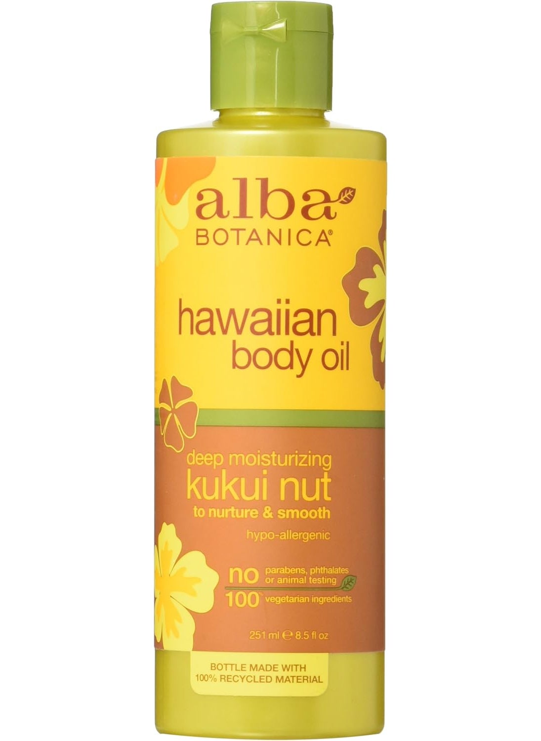 Alba Botanica Alba Botanica Massage Oil Kukui Nut Net WT 85 oz 