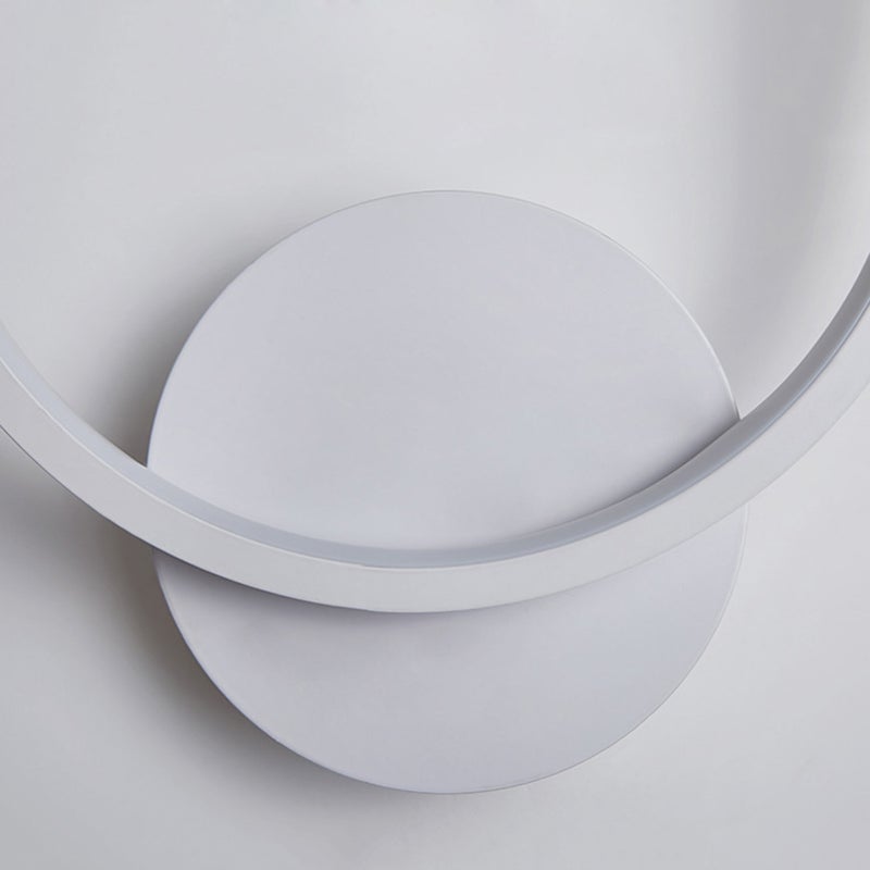 2pcs Modern Wall Light Simple Bedside Lamp Round Indoor Night Lights for Bedroom Living Room (Small, Warm Light) - Image 3