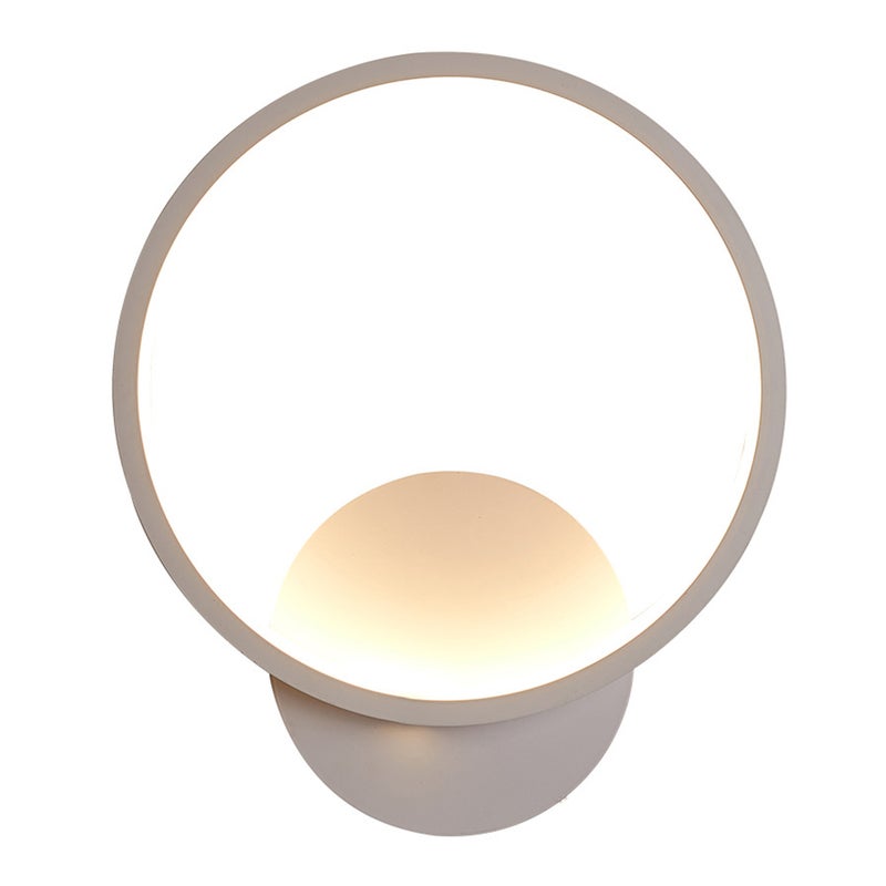 2pcs Modern Wall Light Simple Bedside Lamp Round Indoor Night Lights for Bedroom Living Room (Small, Warm Light) - Image 2