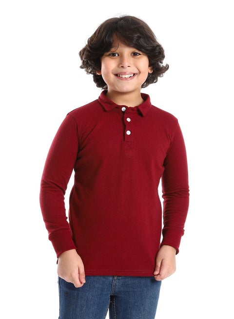 تيشرت بولو أولادي بياقة