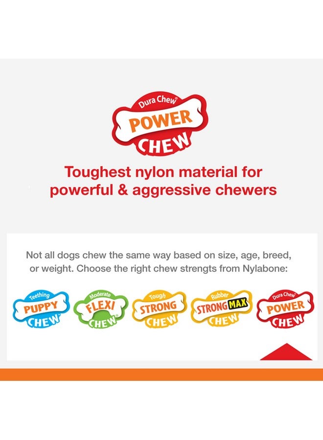 Nylabone Comfort Hold X-Bone Power Chew Toy for Dogs, Dog Toys for Aggressive Chewers, Beef Flavor, Small - Up to 25 lbs, 1 Count - Image 3