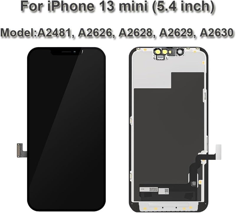Fixerman Store for iPhone 13 Mini Screen Replacement 5.4 inch, 3D Touch LCD Display Digitizer Assembly with Repair Tools (Model A2481, A2626, A2628, A2629, A2630) - Image 4