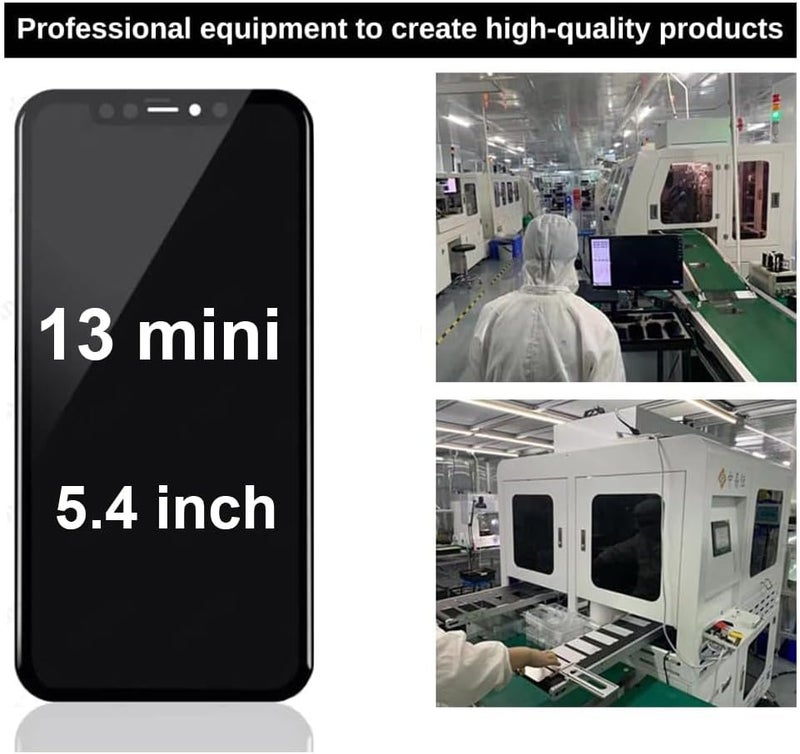 Fixerman Store for iPhone 13 Mini Screen Replacement 5.4 inch, 3D Touch LCD Display Digitizer Assembly with Repair Tools (Model A2481, A2626, A2628, A2629, A2630) - Image 3