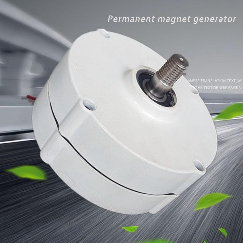 12V 3 Phase AC Permanent Magnet Alternator Compact Portable Electric Motor Generator for Vertical or Horizontal Wind Turbines (200W) - Image 4