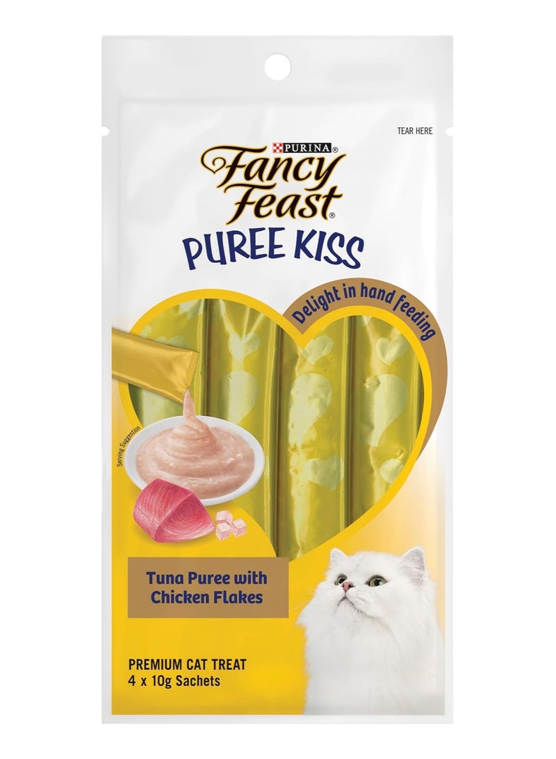 Purina Fancy Feast هريس تونة بوريه مع رقائق دجاج - Image 1