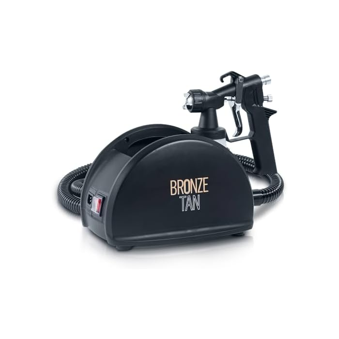 Spray Tan Machine - HVLP Spray Tan Gun with Sleek Design - Professional Spray Tanning Machine for Salon and Mobile Salon Owners 110V by Bronze Tan