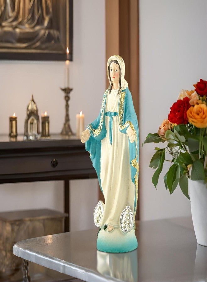 PlentifulHome Our Lady of The Immaculate Conception Resin Statue - 4.84" Virgin Mary Figurine, Catholic Decorative Sculpture, Hand-Painted, Ideal for Altars and Religious Gifts - Image 2