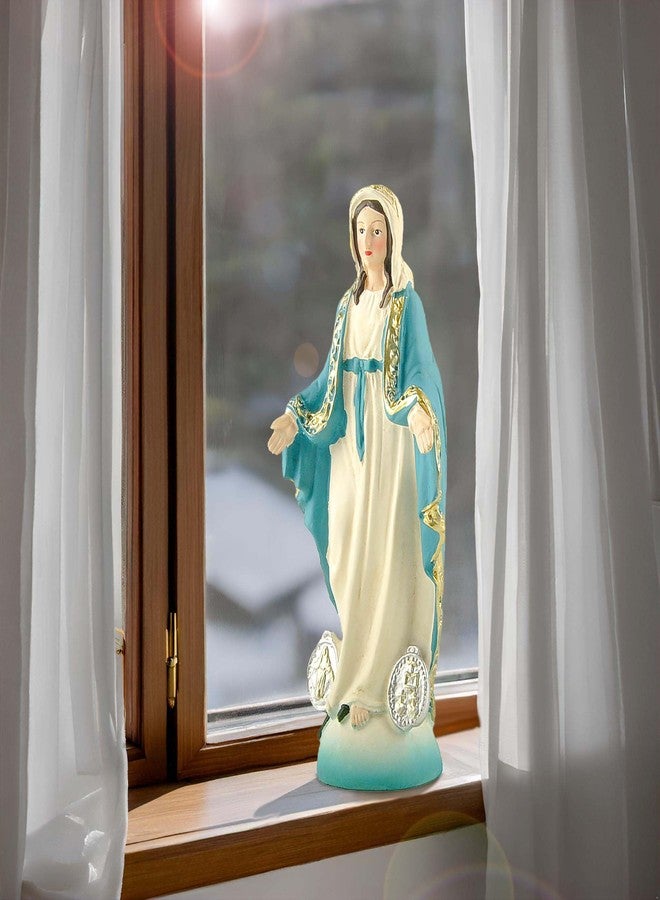 PlentifulHome Our Lady of The Immaculate Conception Resin Statue - 4.84" Virgin Mary Figurine, Catholic Decorative Sculpture, Hand-Painted, Ideal for Altars and Religious Gifts - Image 4