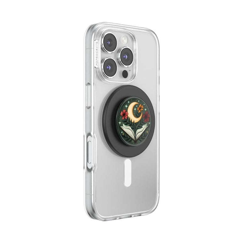 PopSockets Phone Grip for MagSafe with Kickstand, Magnetic Stand, Swappable Top, Secure Hold for iPhone MagSafe Cases, Phone & Tablet Grip, Halloween PopSocket - One More Chapter - Image 2