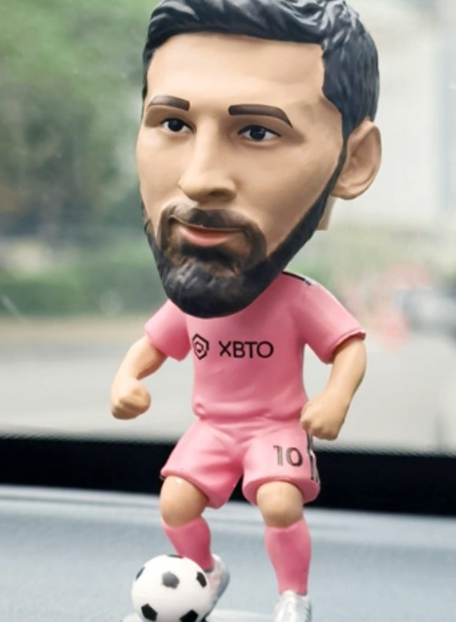 EBMINI Creative Shaking Head Football Star Doll Car Ornament 