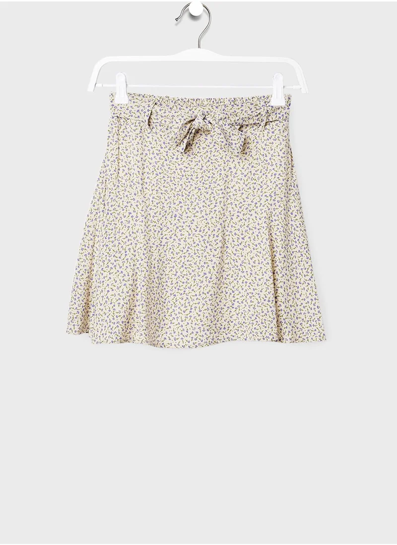 MANGO Youth Floral Skirt