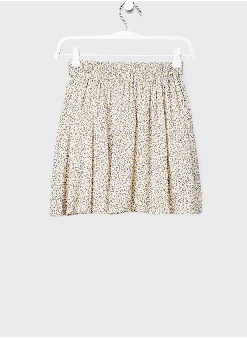 MANGO Youth Floral Skirt