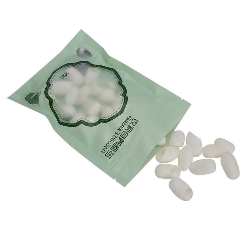 Silkworm Cocoons 30Pcs Gentle Deep Cleansing Facial Exfoliators - Pore Shrinking Skin Care Tool for Daily Facial Care & Travel Use - Image 2