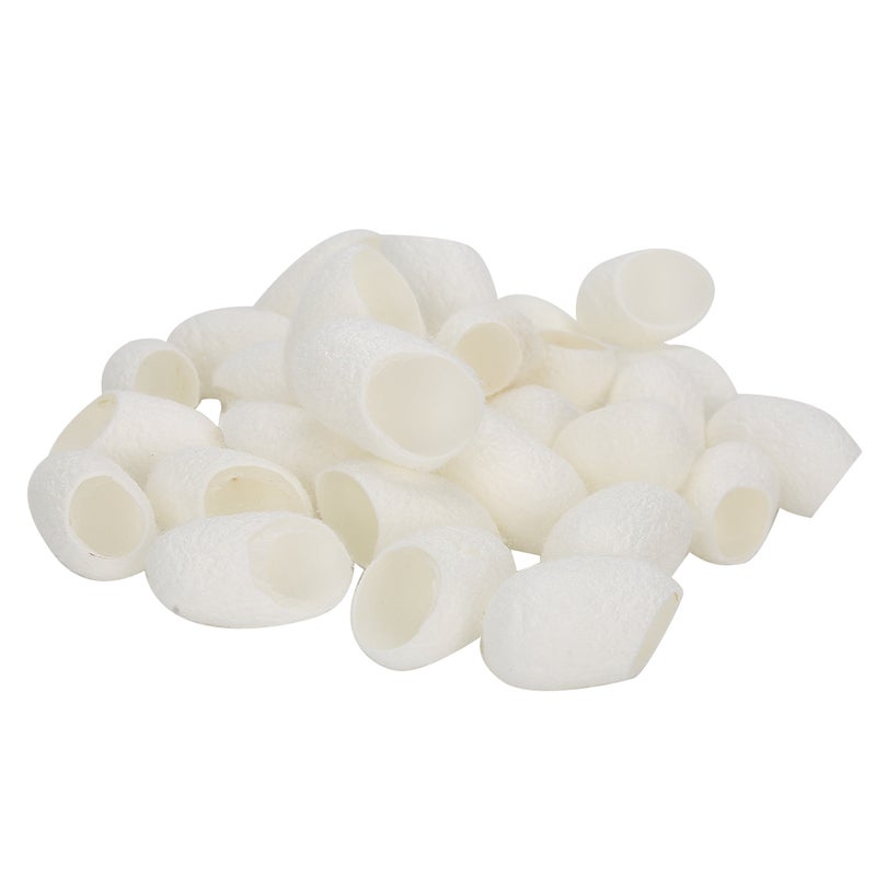 Silkworm Cocoons 30Pcs Gentle Deep Cleansing Facial Exfoliators - Pore Shrinking Skin Care Tool for Daily Facial Care & Travel Use - Image 3