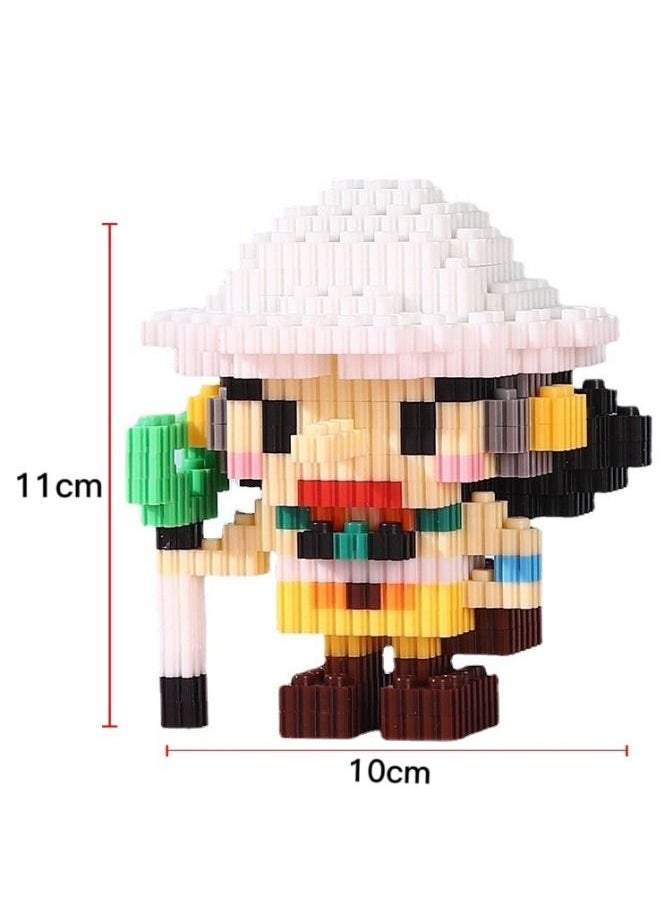 Generic - One Piece Zoro & Usopp Building Bricks Set, DIY Block Building Set, Classic Mini Building Bricks, Assembling Building Blocks Suitable for Boys and Girls Aged 14 and Up（2 Sets, 1260 Pcs in Total) - Image 1