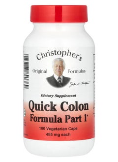 Christopher's Original Formulas Quick Colon Formula Part 1 485 mg 100 Vegetarian Caps 