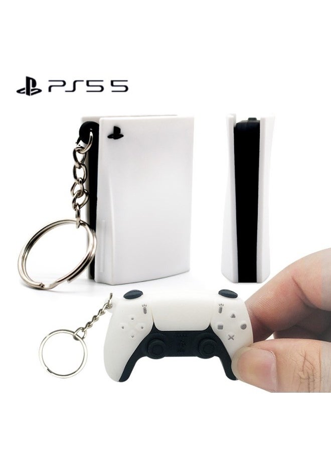 Generic - Fashion Ps5 Simulation Drop Glue Console Game Handle KeyChain Boys Pendant llaveros Simple Tide Play Hanging Ornaments Gifts-Color:03-Ships From:CHINA - Image 1