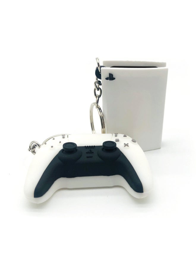 Generic - Fashion Ps5 Simulation Drop Glue Console Game Handle KeyChain Boys Pendant llaveros Simple Tide Play Hanging Ornaments Gifts-Color:03-Ships From:CHINA - Image 1