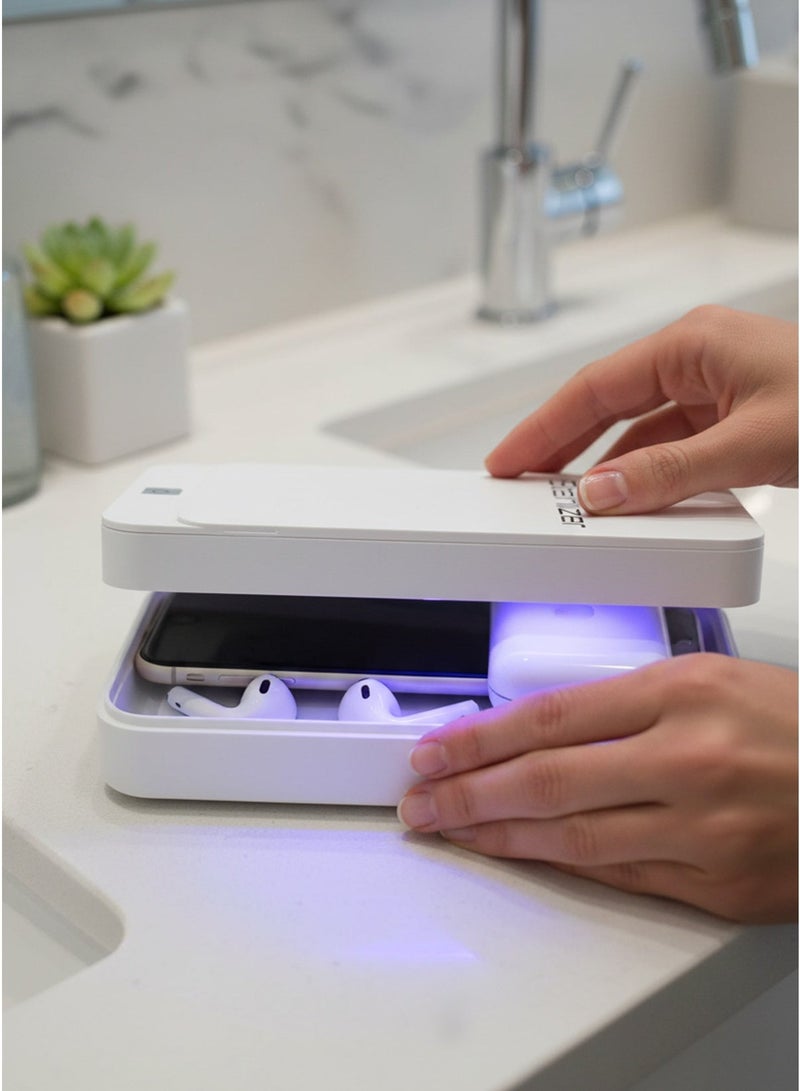 صندوق تعقيم ذكي بالأشعة فوق البنفسجية للهواتف والأقنعة وأدوات الأظافر، محمول يعمل بمنفذ USB، من مادة ABS - Image 4
