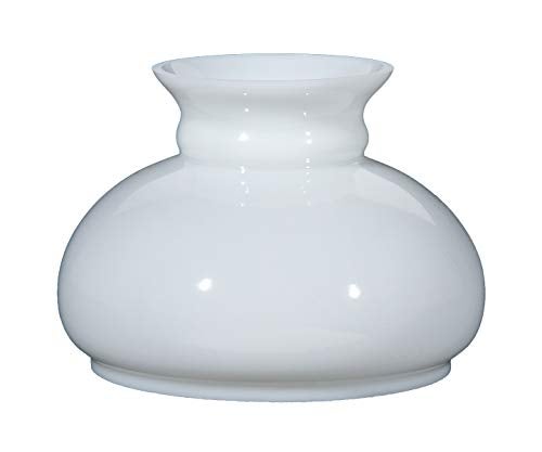 B&P Lamp Cased White Plain Style Student Shade - Image 1