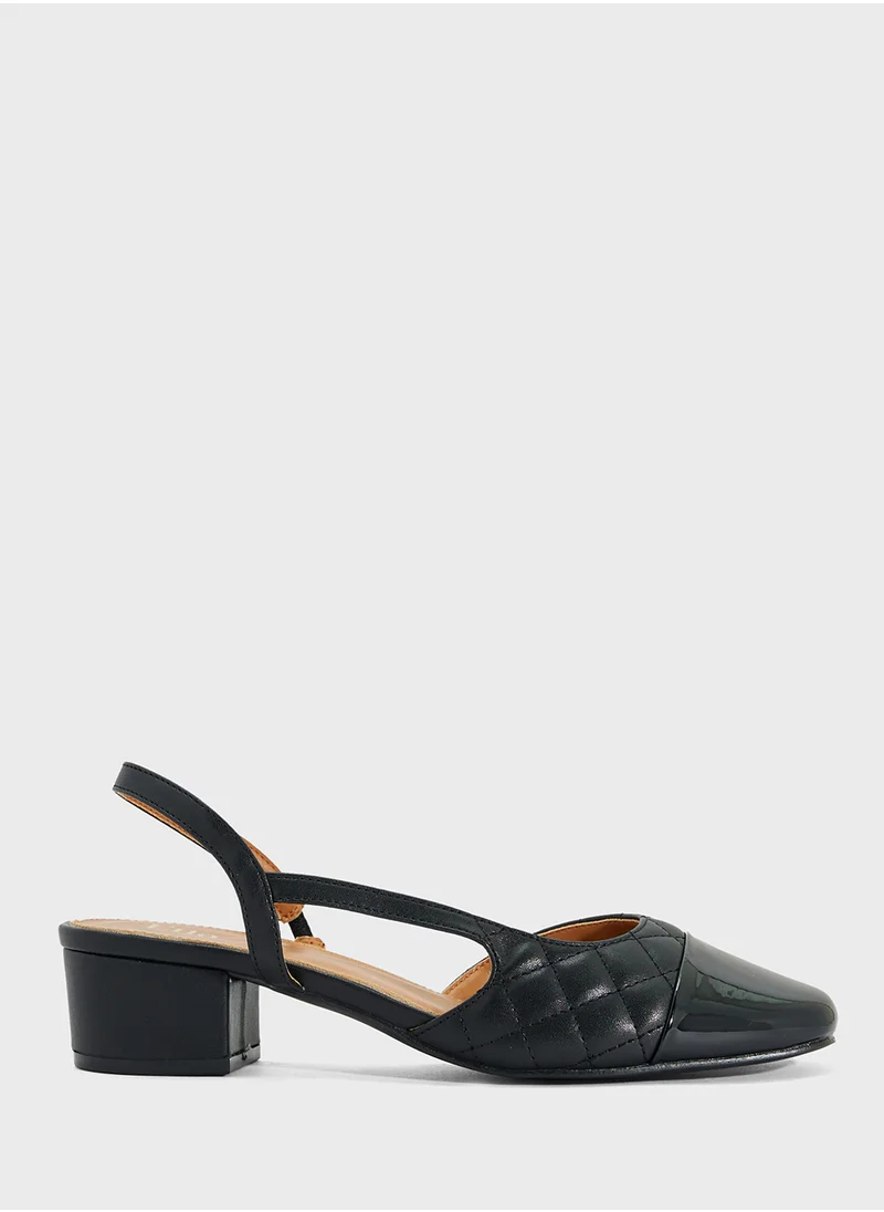 ايلا Block Heeled Slingback  Pump
