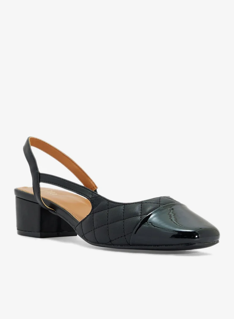 ELLA Block Heeled Slingback  Pump
