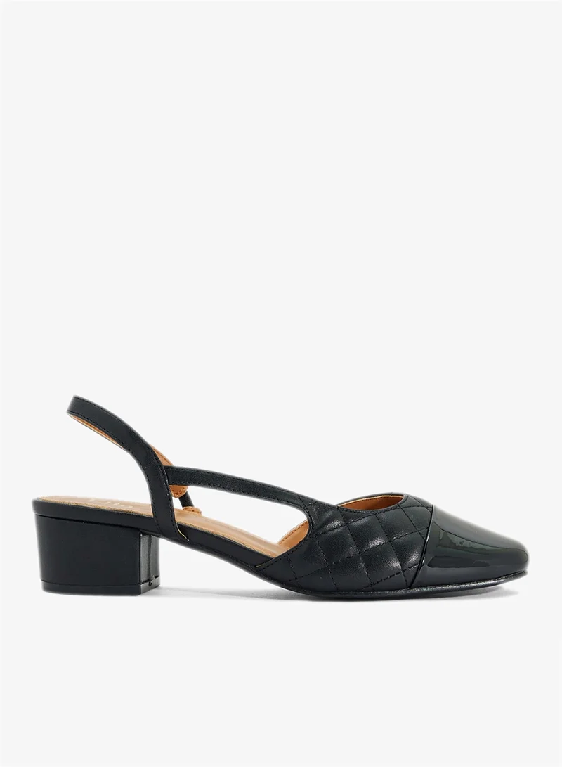 ELLA Block Heeled Slingback  Pump