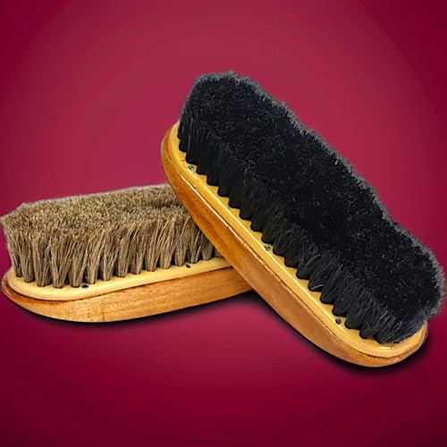 RIANZ® Premium Shoe Polish Brushes for Leather Shoes – Shoe Cleaning, Polishing, and Shining Brush Set – Ideal for Black & Brown Leather Boots, Formal Shoes & Daily Footwear (Pack of 2) - Image 5