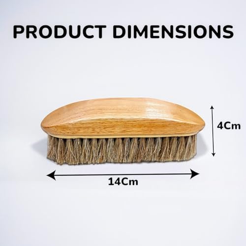 RIANZ® Premium Shoe Polish Brushes for Leather Shoes – Shoe Cleaning, Polishing, and Shining Brush Set – Ideal for Black & Brown Leather Boots, Formal Shoes & Daily Footwear (Pack of 2) - Image 3