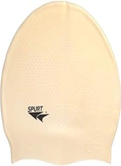 Spurt SPURT Granular Silicone Swimming Cap in Zipper Bag Gold 