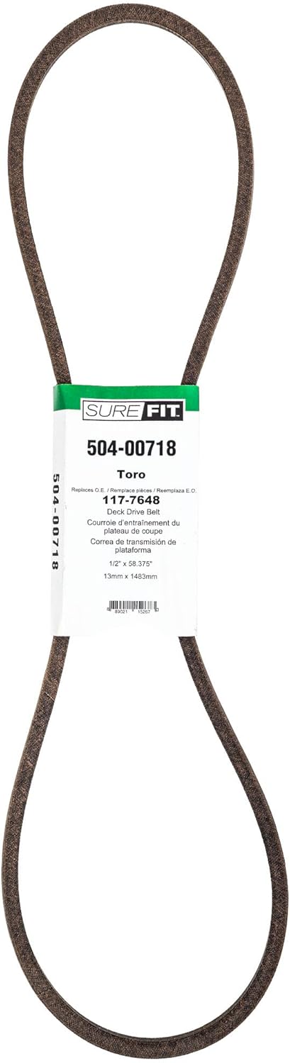 Surefit SureFit Deck Drive Belt Replacement for Toro 1177648 40 Turbo Force Deck GrandStand Lawn Mowers  - Image 1